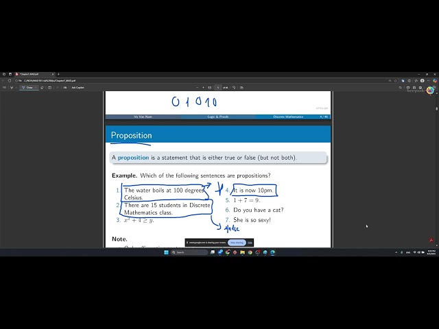 MAD101 Buổi 1 : Logic and Proofs