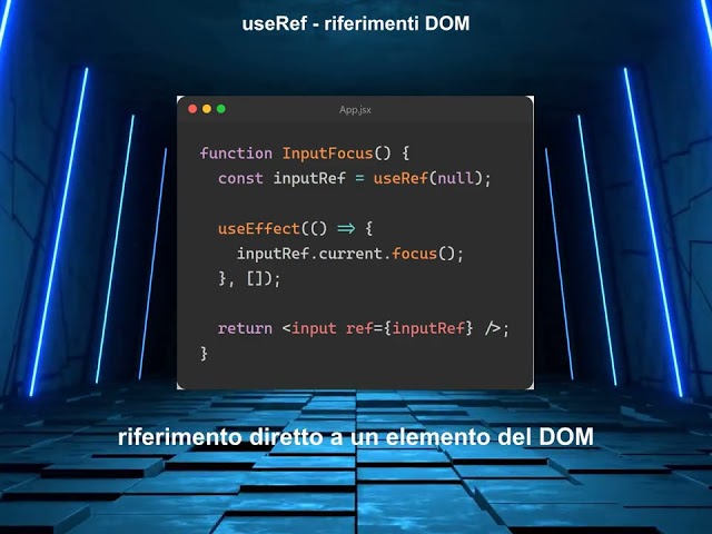 useRef riferimenti DOM