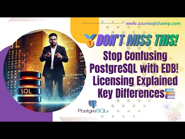 🎓PostgreSQL vs EDB Enterprise (2026) 📚 Licensing Explained + Key Differences 🔔#postgresql #awsrds