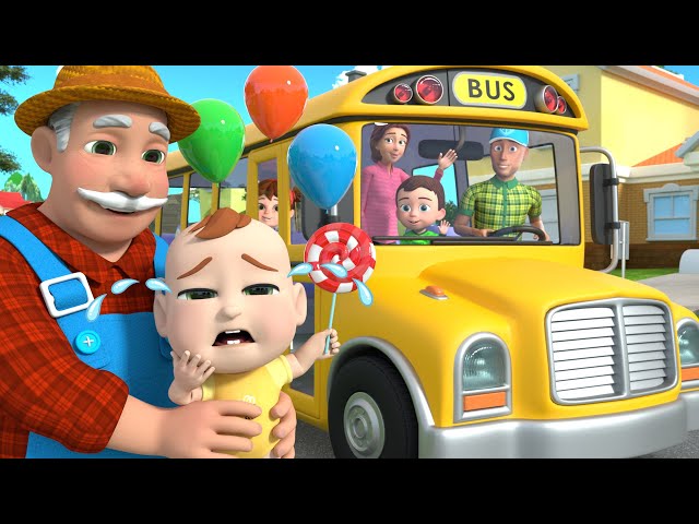 Wheels on the Bus - Baby Don't Cry | Lalafun Nursery Rhymes & Kids Songs