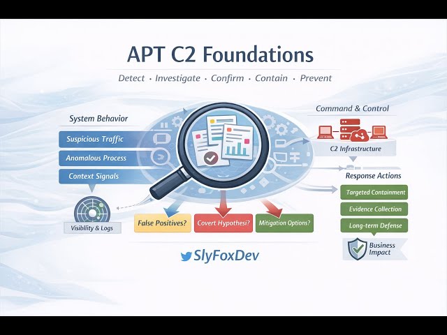 APT C2 Foundations — How SOC Detects, Confirms & Stops Silent Command & Control