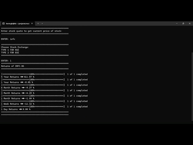 CS50P FINAL PROJECT STOCKSEENER