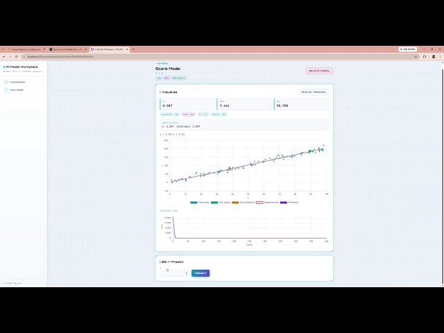 Sci-Fi AI Training Console And Model Verse