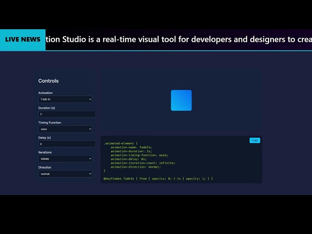 Nova CSS Animation Studio #novaapps #apps #animation #ai #3danimation #3d #appsnova #