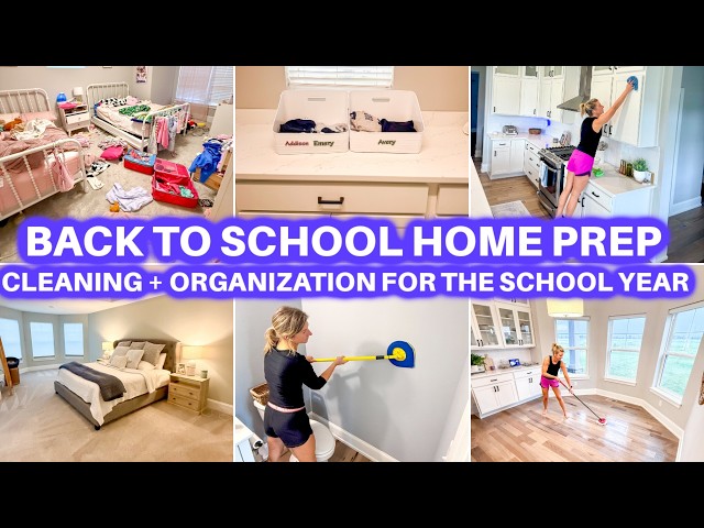 BACK TO SCHOOL PREP 2026 | CLEAN WITH ME | JAMIE'S JOURNEY | HOUSE CLEANING | CLEANING MOTIVATION