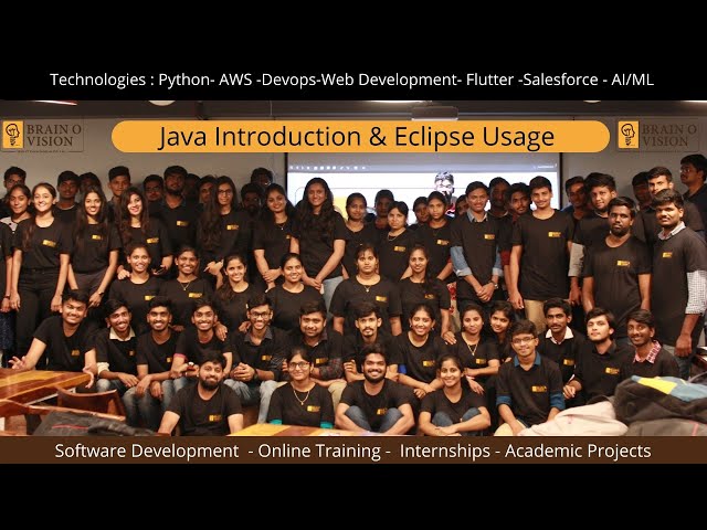 Java Introduction & Eclipse Usage and Basic Concepts