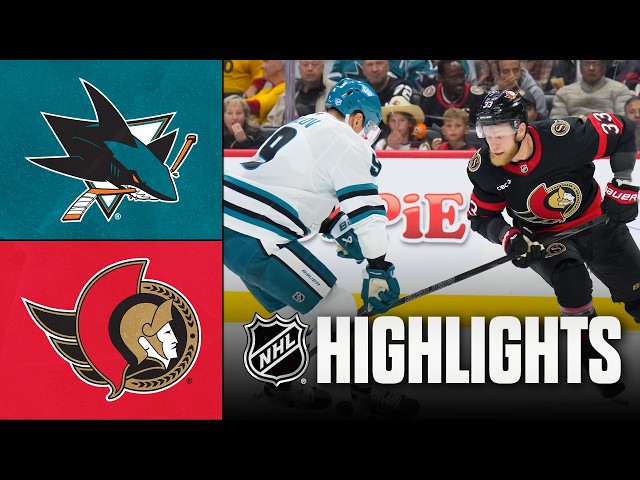Sharks vs. Senators | NHL Highlights | Oct 22, 2026