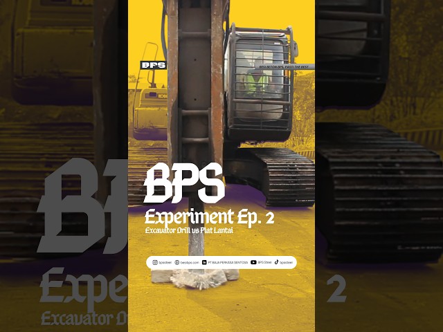 Sharpest Level! Excavator Drill vs. Concrete Slab — BPS Experiment Ep. 2