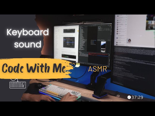 Code With Me | 1 Hour of Keyboard Sounds | ASMR for Focus & Deep Work