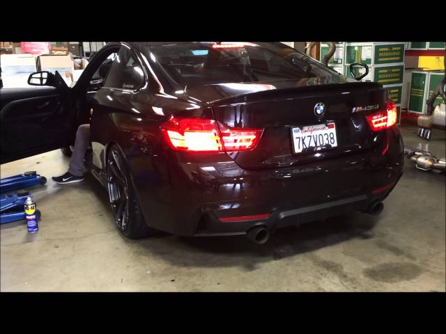 BMW F32 435i brutal revs with Armytrix Valved Exhaust by Supreme Power CA