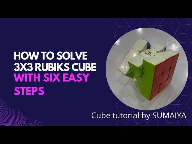 How to solve a 3x3 Rubik's cube with 6 simple steps|#howtosolverubikscube