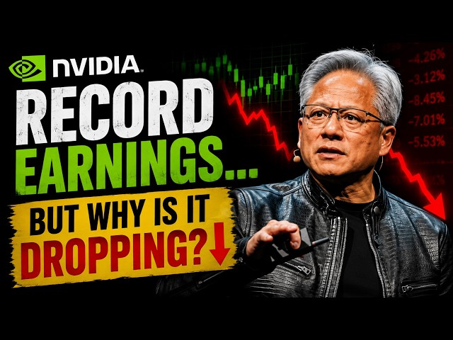 Nvidia Posted Record Earnings… So Why Is the Stock Falling? 📉🤔 #Nvidia #NVDA