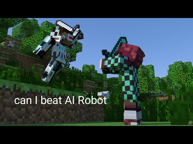 Can i beat AI robot in minecraft?  | abpro gaming | #minecraft