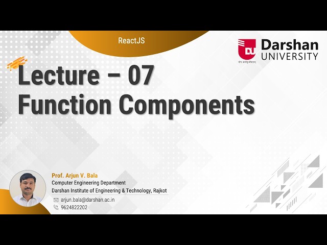 Function Components in ReactJS | React Functional Components