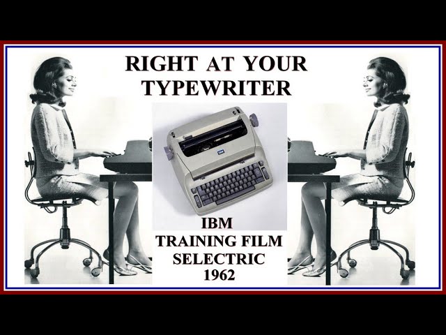 1962 Vintage IBM Typewriter Training Film IBM Selectric Proper Typing Procedures, w/ Bud McDole