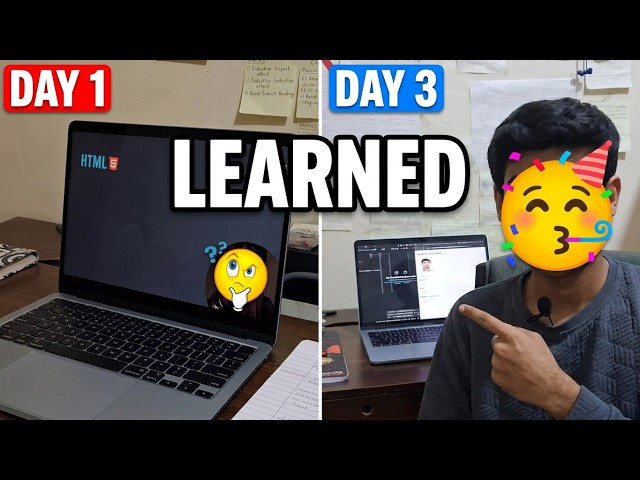 I Learned HTML in 3 Days | My Coding Journey