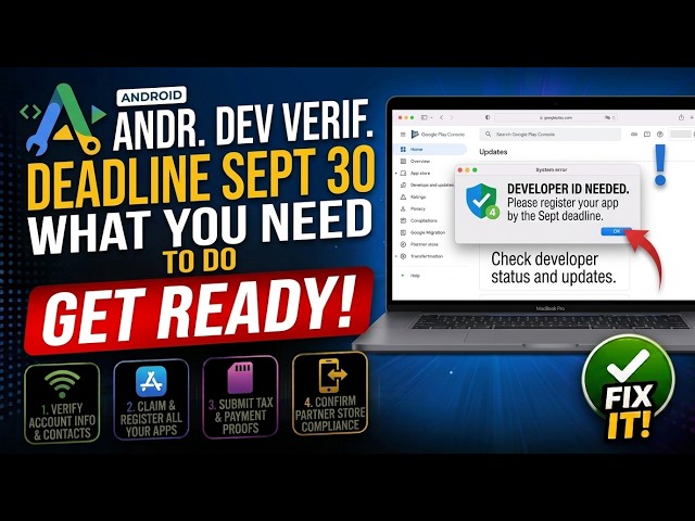 Android Developer Verification Deadline September 30, 2026 – What You Need To Do
