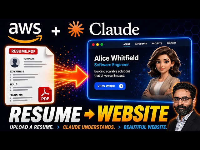 I Built an AI App with AWS + Claude That Turns Any Resume Into a Website