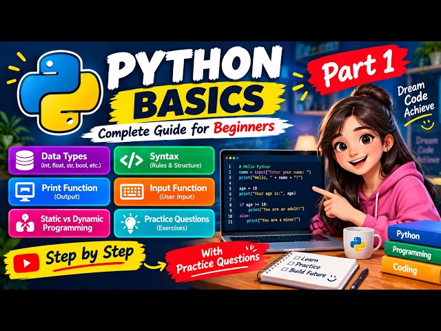 Python Tutorial for Beginners | Learn Python Basics Step by Step