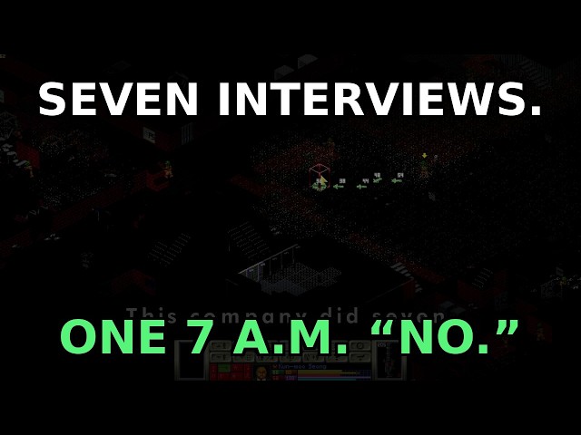 Seven Interviews, One 7 A.M. Rejection Call