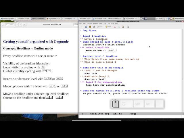 OrgMode E01S01: Headlines & outline mode