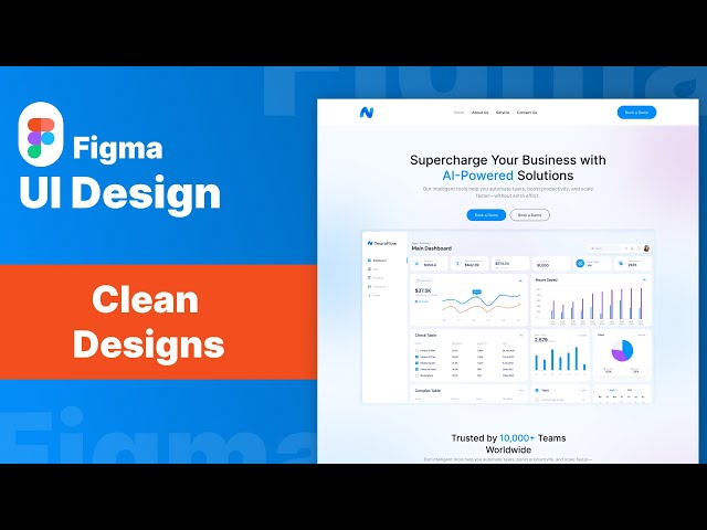 Figma Website Design Tutorial | AI SaaS Landing Page UI (2025 Trend)