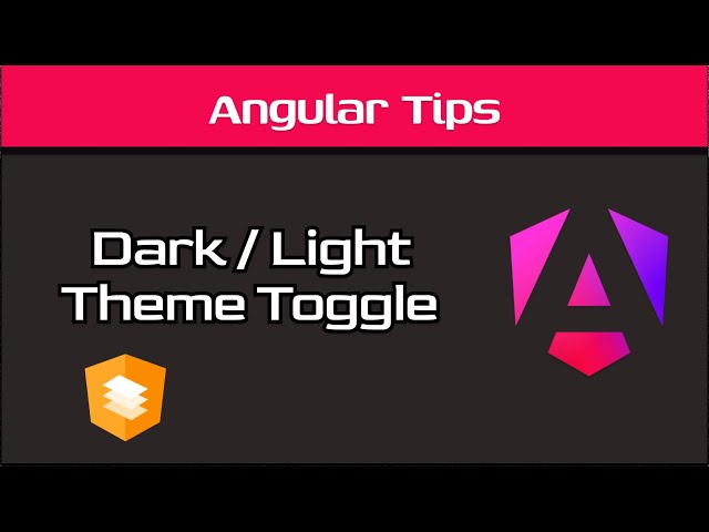 Angular 19 - Material theme toggle - Dark / Light mode