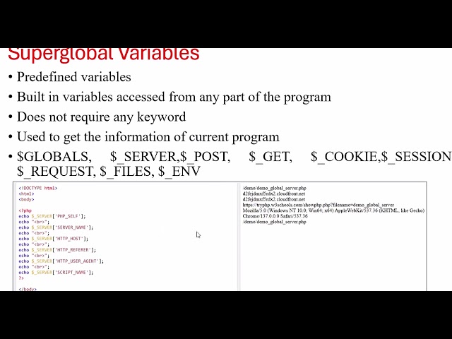 ICT ELRC - VARIABLES,CONSTANTS & STRINGS IN PHP