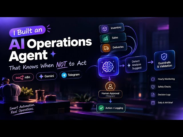 I Built an AI Operations agent with n8n | Gemini + Telegram + Automation 