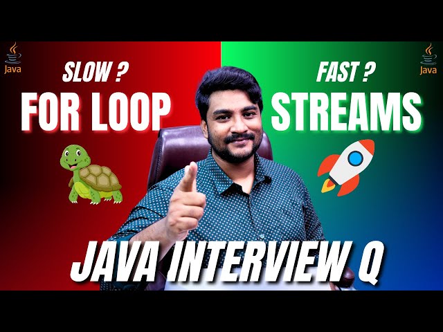 Is Java Stream Really Faster Than For-Loop? 🚀 | Java Interview Question