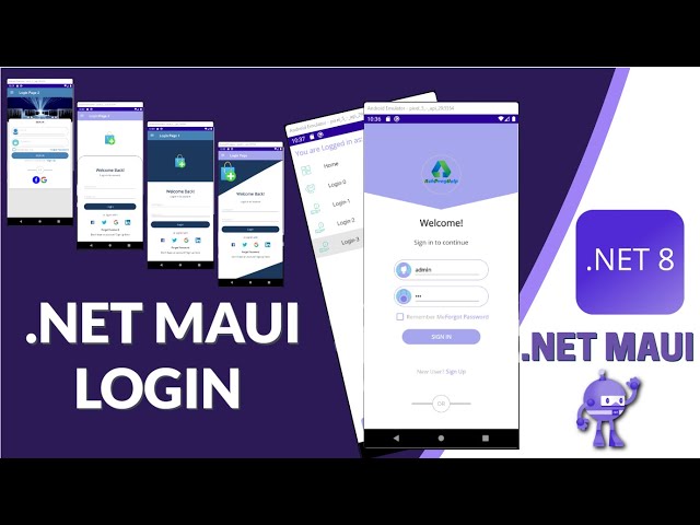 .NET MAUI Login UI Design (Using .NET 8)