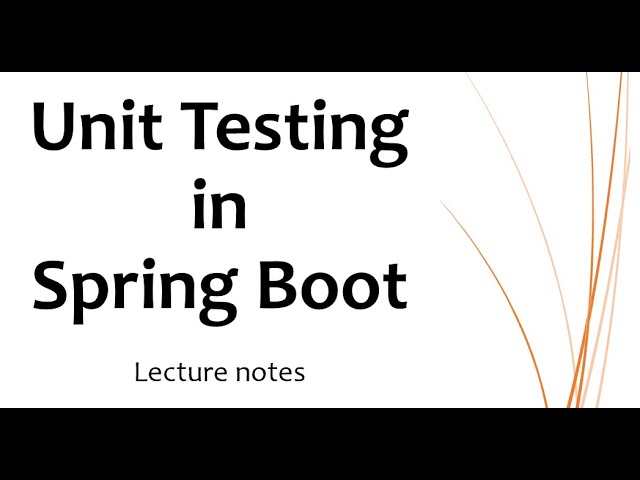 Unit Testing in Spring Boot