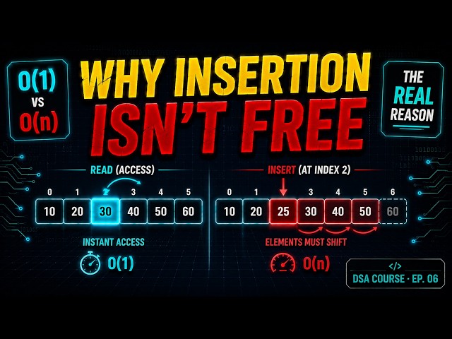Why array[5] Is Instant but Inserting Isn't || DSA COURSE · EP. 06