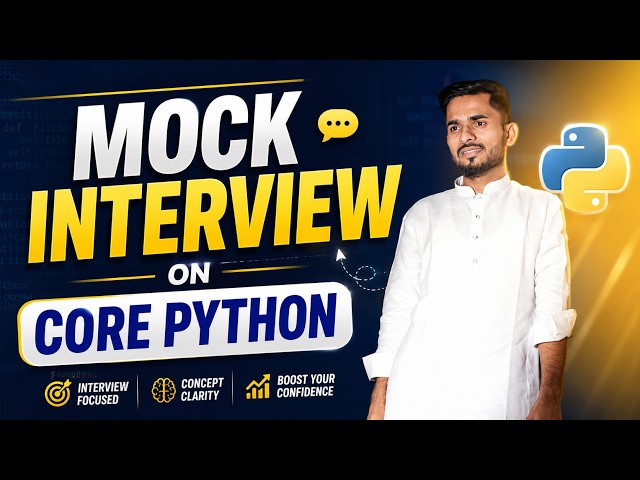 Top Core Python Questions for Freshers | Complete Mock Interview | aadiandpython