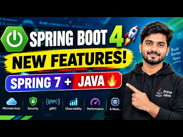 Spring Boot 4 NEW Features 🔥 | Spring Framework 7 + Java | What Every Developer Must Know