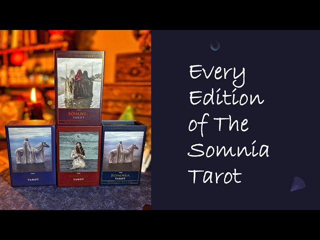 Every Edition of The Somnia Tarot | Original, Illustrated, Revised & Oracle by Nicolas Bruno. 