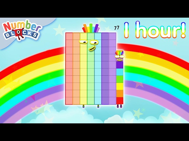 Rainbow Counting for Kids and More! | Learn to Count for Kids | Number Cartoon | Numberblocks