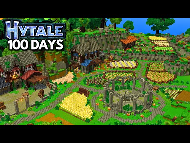 I Survived 100 days in HYTALE [FULL MOVIE]
