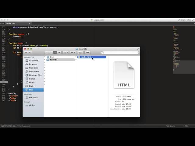 HTML5 Snake Game Tutorial hd