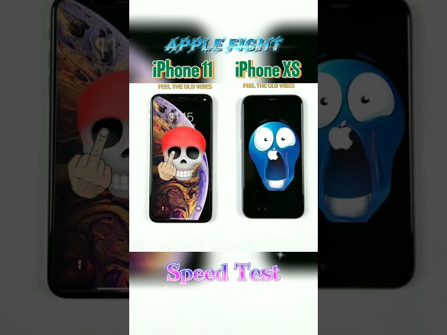 iPhone 11 vs. XS Max – Which One is FASTER? �💨 The Results May Surprise You#shorts