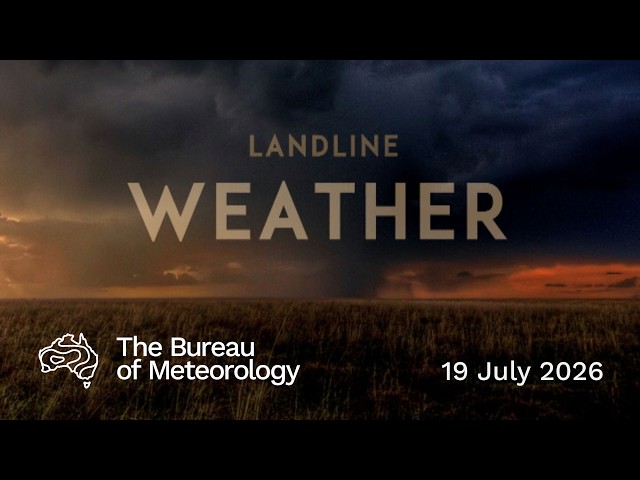 Weekly weather from the Bureau of Meteorology: Sunday 19 July 2026
