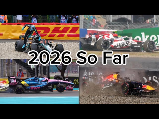 All F1 2026 Spins & Crashes So Far