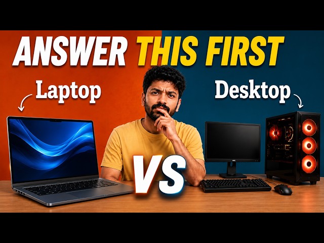 Laptop vs Desktop Explained in 9 Minutes (No Confusing Specs)
