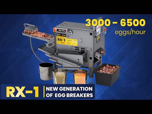 RX-1 Egg breaker with whites & yolks separation by OVO-TECH