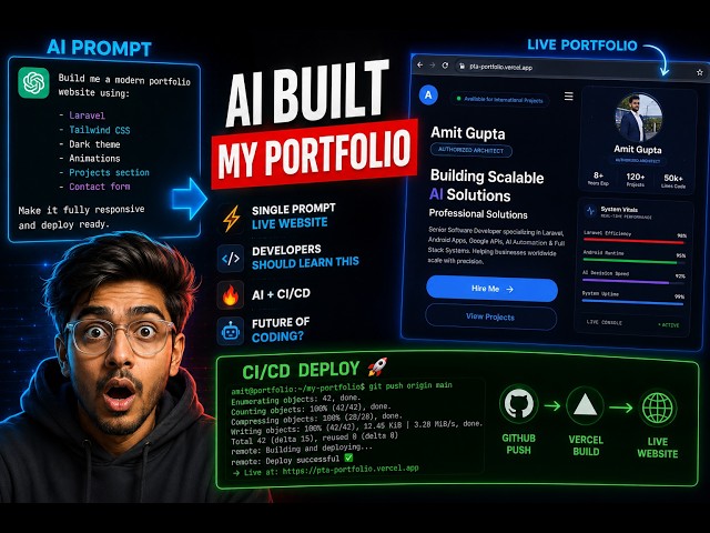 I Built My Portfolio Using Vibe Coding 🤯 | Future of Developers is Here 2026🚀