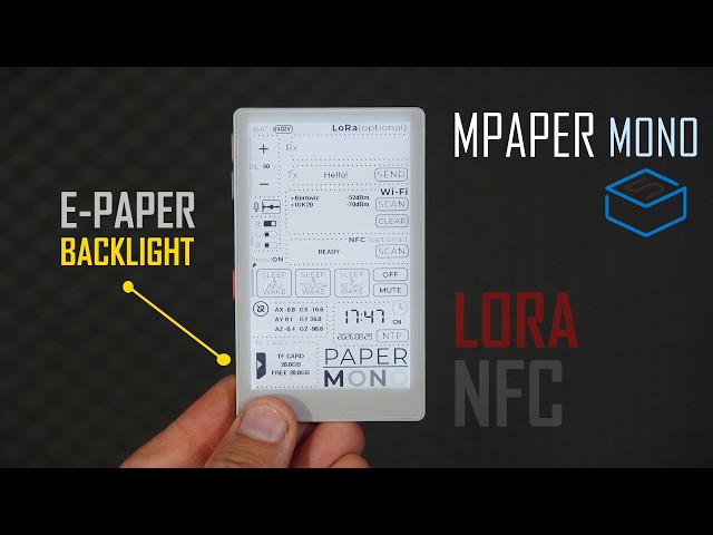 M5Stack PaperMono: The Ultimate ESP32 Pocket Gadget?