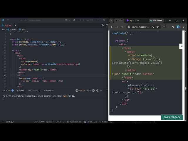 day5: react with types - code with me, pomodoro 50/10, lofi