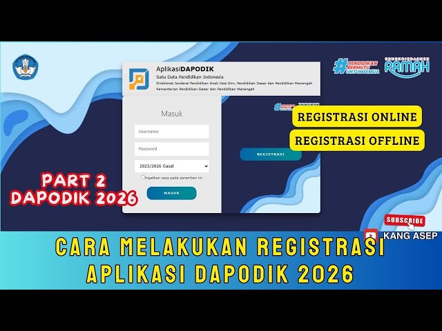 DAPODIK 2026 INFO || HOW TO REGISTER FOR DAPODIK 2026