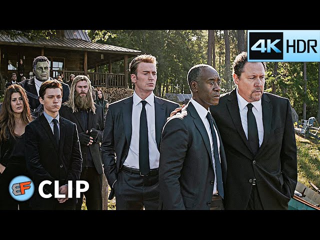 Tony Stark's Funeral Scene | Avengers Endgame (2019) IMAX 4K HDR Movie Clip