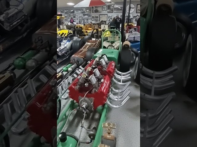 How Creative! Two Engines & Chassis for Exhaust Pipe #ocala #dragracing#museum #florida #don-garlits